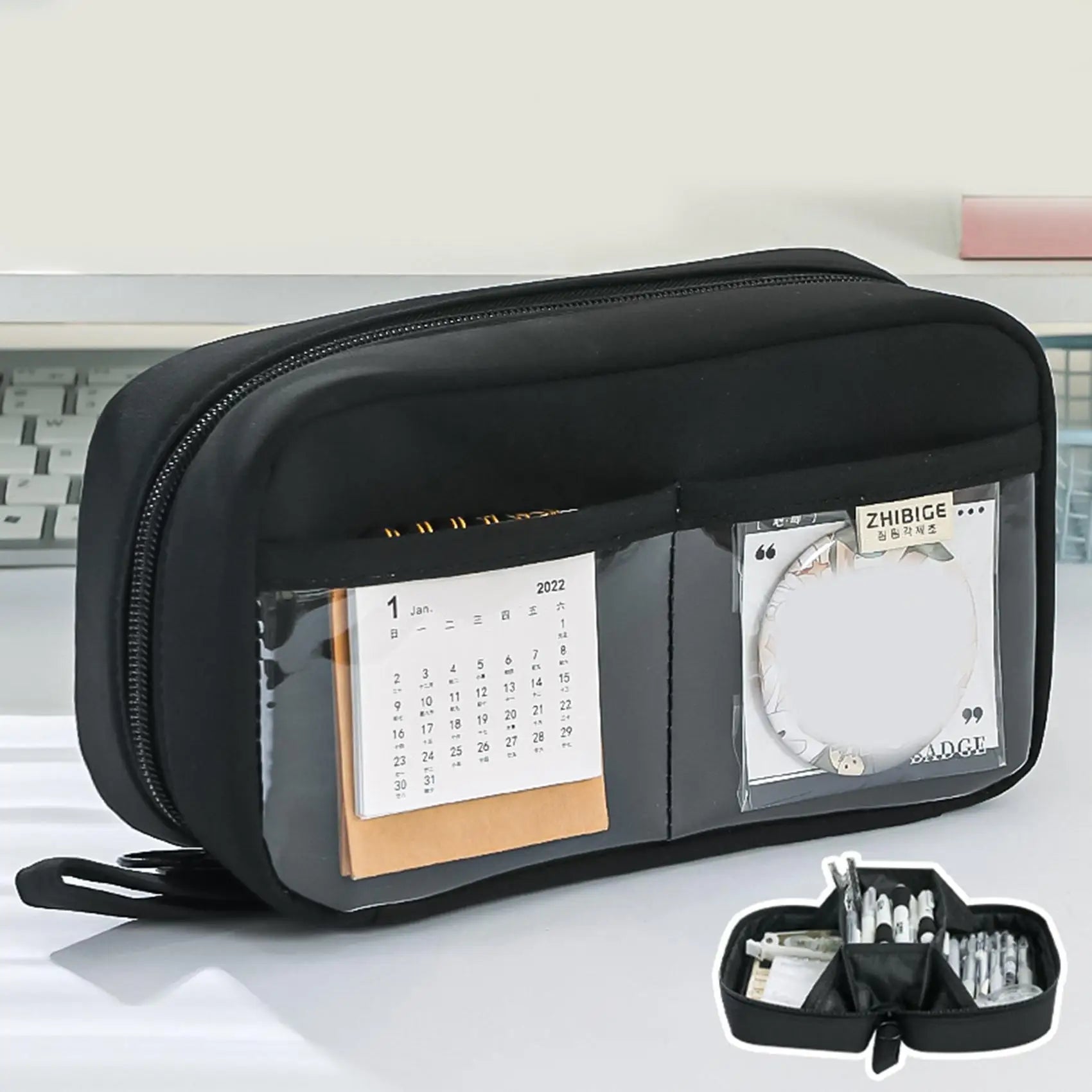 Neue weibliche Grundschule Mittels chüler Briefpapier Box mit hohem ästhetischen Wert Feder mäppchen und Feder mäppchen.