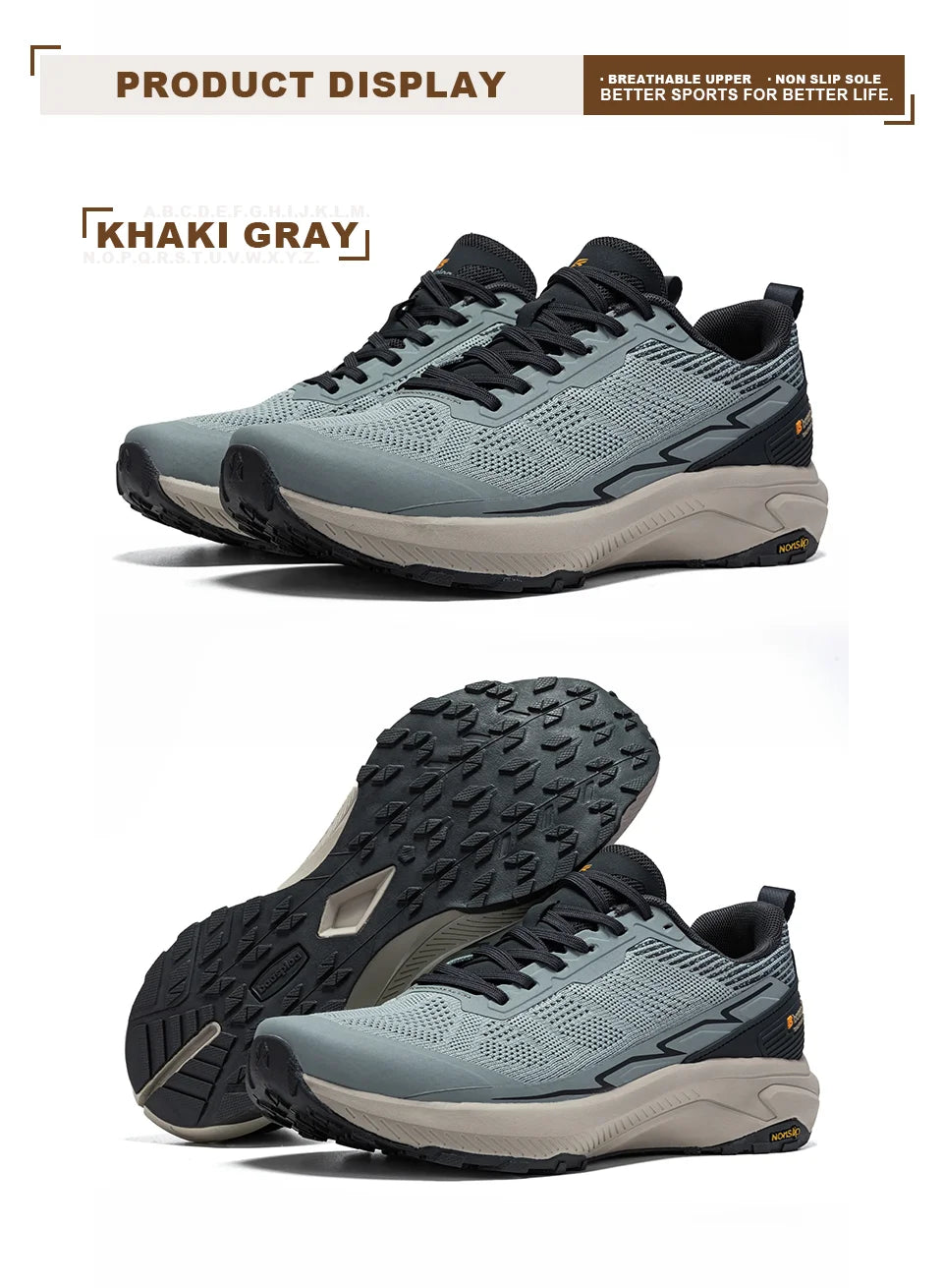 Baasploa Männer Wanderschuhe Komfort Tragen Beständig Outdoor Schuhe Männer Atmungsaktives Mesh Casual Turnschuhe Klettern Nicht-Slip Spitze Up.