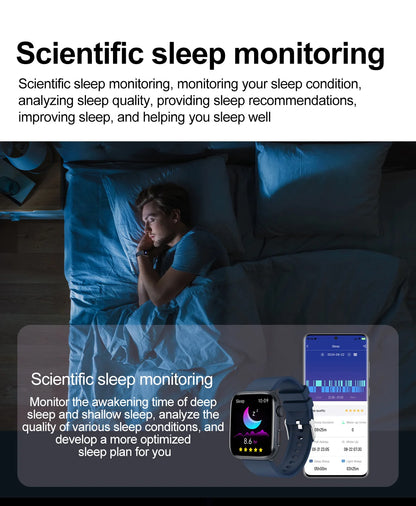 2025 New Iatrology Grade Smart Watch Women Blood pressure Blood oxygen Fat Heart Rate Menstrual Tracking BT Call Bracelet Ladies