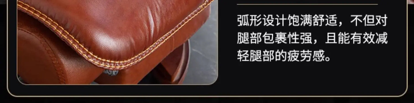 Business Leder Büro Computer Stuhl Liege Verstellbare Rückenlehne Executive Rotierenden Stuhl Massage Computer Büro Möbel