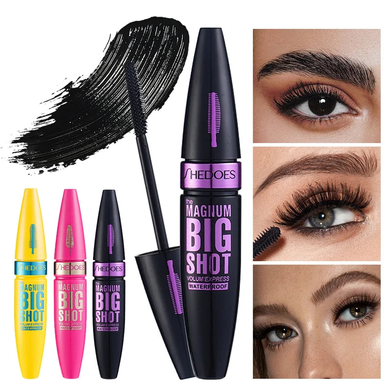Thick, elongating, waterproof, sweat-proof, non-smudged, long-lasting mascara.