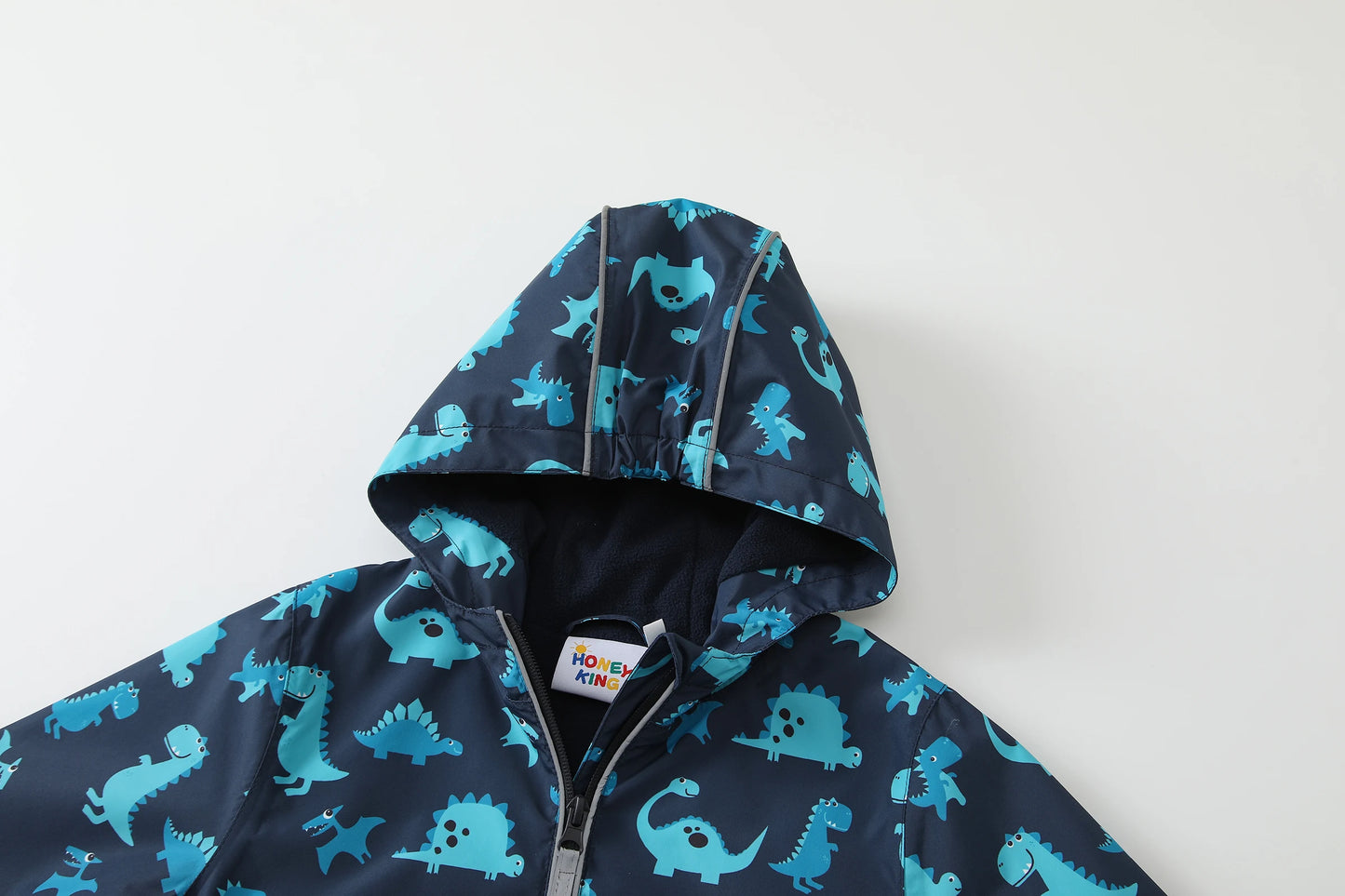 HONEYKING Boys Raincoat Suit Kids Clothing Set Comfortable Breathable Rain Suit with Jacket And Trousers for Children.