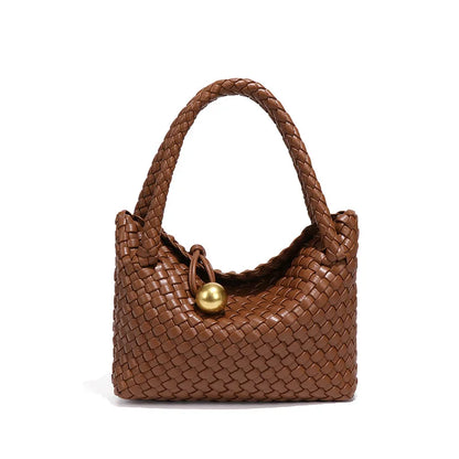 Woven Shoulder Bag for Women Crossbody Tote Bag for Women Small Handbag Vegan Leather Purse Tote Handbag Hobo Bag