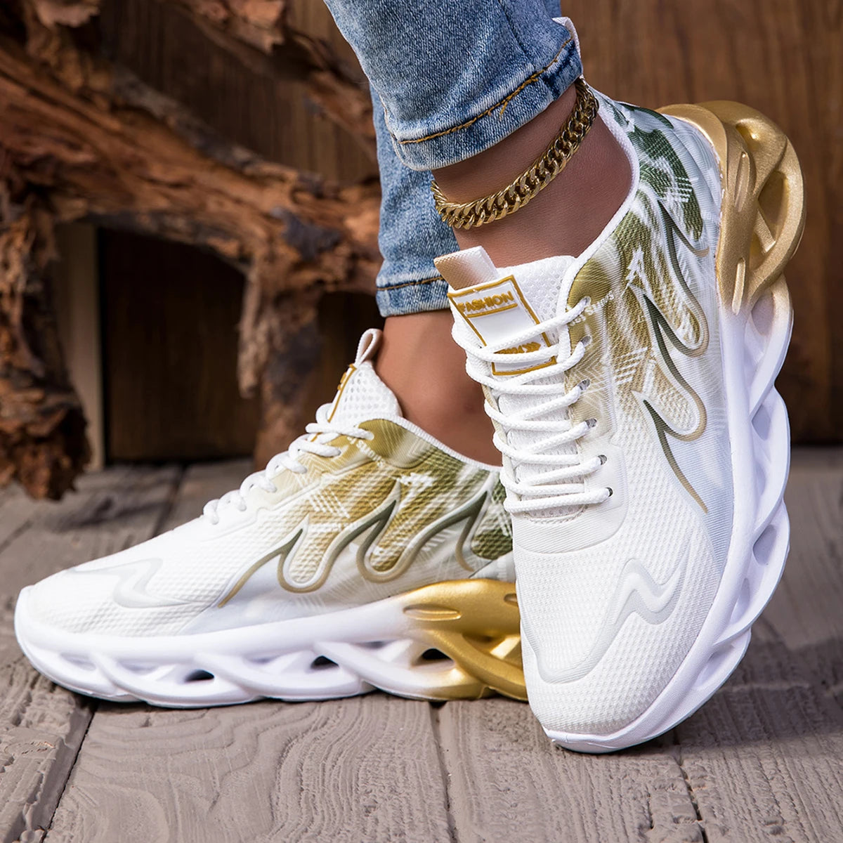 YRZL Unisex Running Shoes Men Women Lightweight Mesh Breathable Comfortable Flat Soft Tennis Shoes Summer Lace-up Sneakers Man