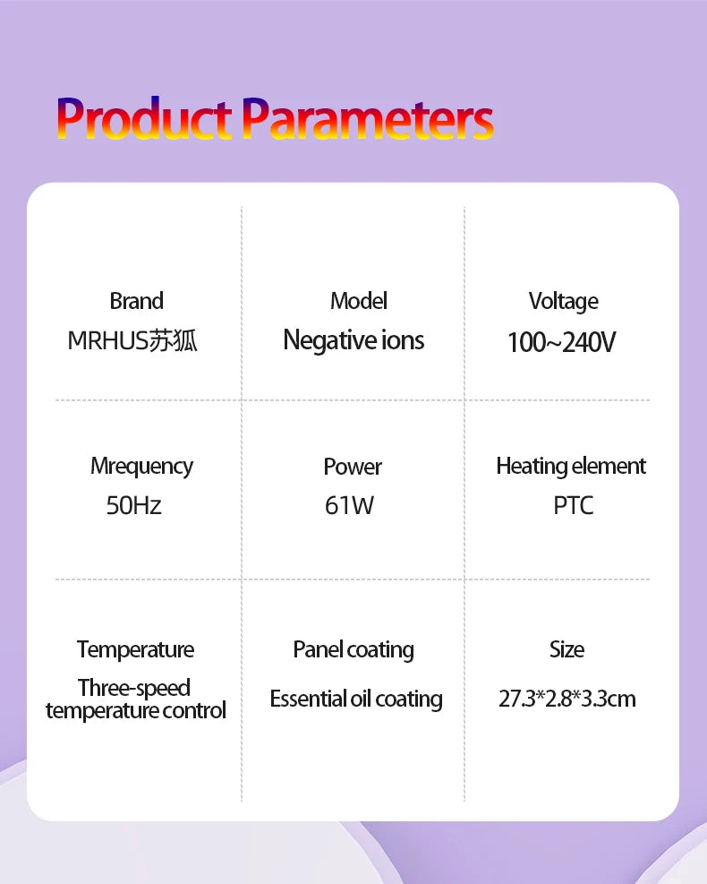 Women's Electric Hairbrush For Xiaomi Straight Hair Curly Hair 2 in 1 Negative Ion Hair Care 10 Seconds Quick Heating Hairbrush.