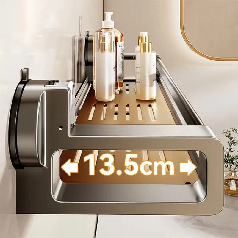 Haushalt Saugnapf Schnalle Badezimmer Dusche Gel Lagerung Korb Wc Ohne Stanzen Waschraum Wand-montiert Lagerung Rack