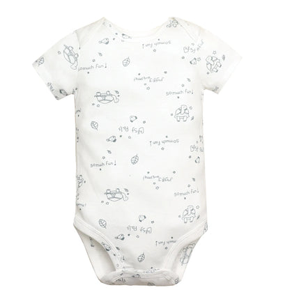 5 stück Unisex Baby Bodys Mode Körper Anzüge Kurzarm Neugeborenen Overall Cartoon Baby Junge Mädchen Kleidung Set Sommer.