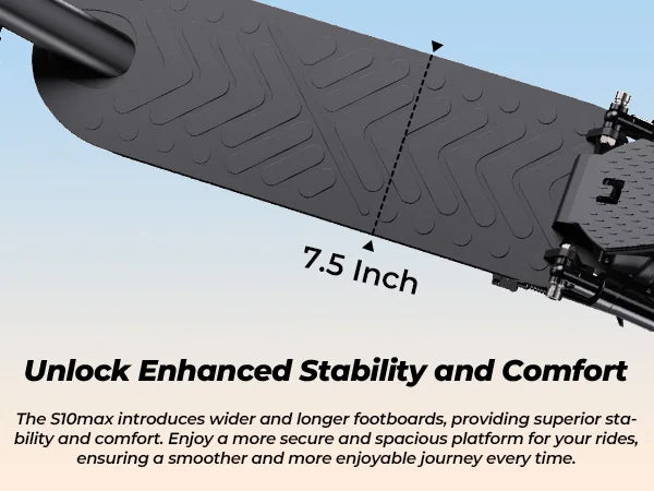 Isinwheel S10 Max Adult Electric Scooter 10 inches Off-Road Pneumatic Tires Foldable City Electric Scooter 1000W 48V15Ah Battery.