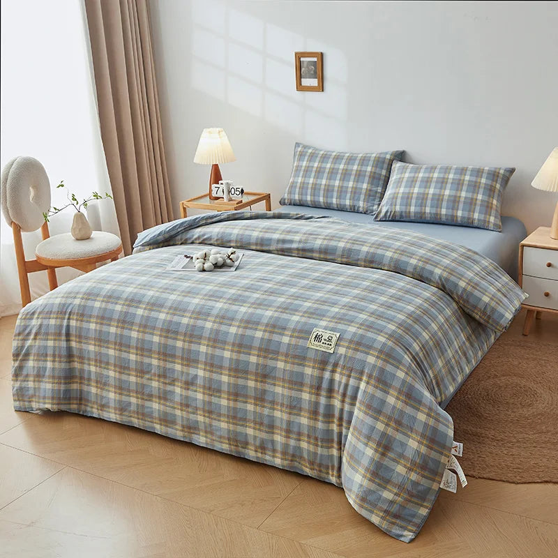 nordic quilt cotton 100% double bed comforters winter comforters King size duvet 220x240 cm winter Plaid comforter queen single