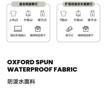 LEE Expandable Large Capacity Luggage Travel Handbag Women Sports Fitness Gym Yoga Bag Waterproof Dry Wet Pocket Duffel Bag.