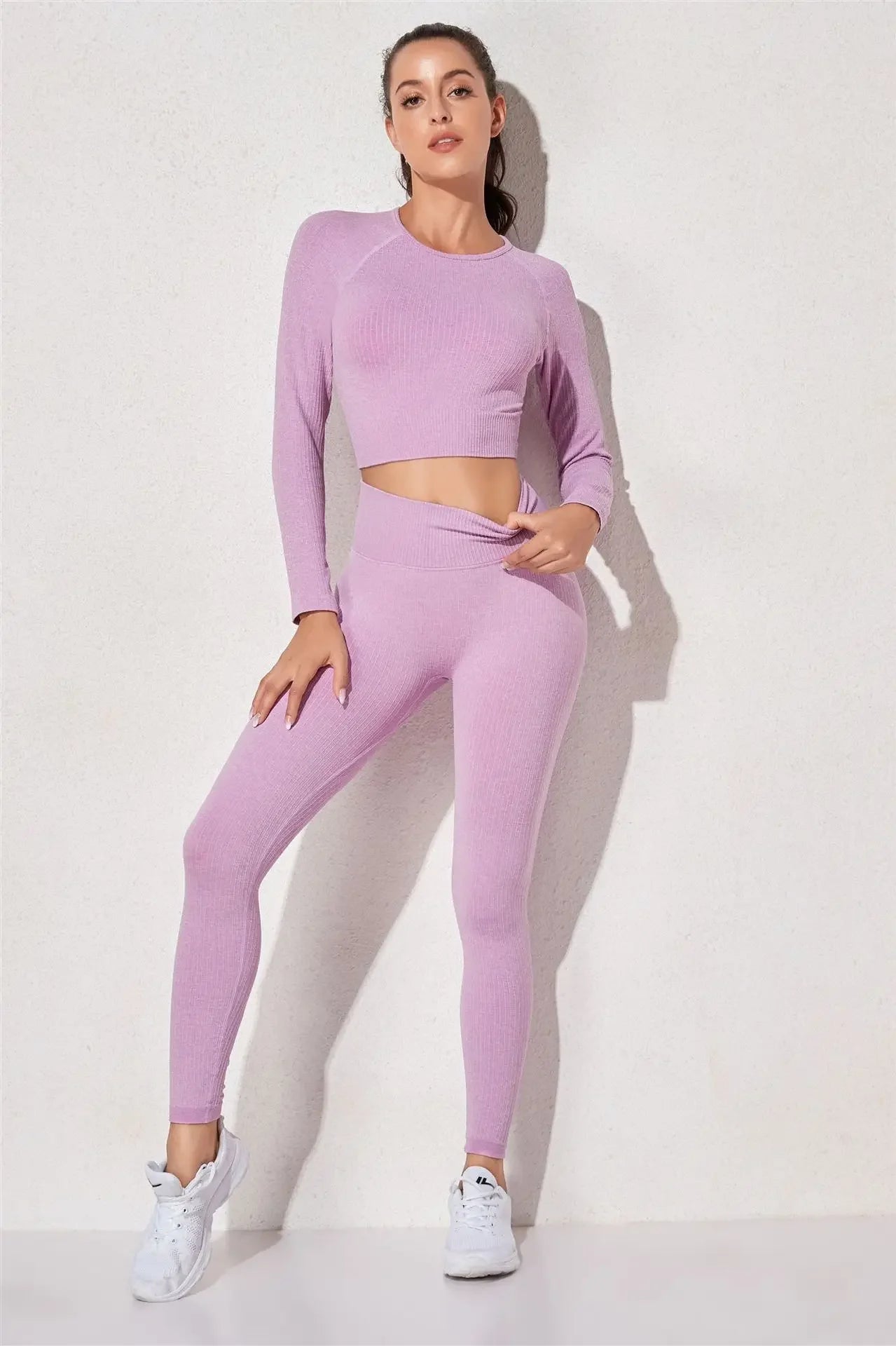 Women's Three-Piece Sportswear Set Yoga Fitness Leisure Sports Bra Pants Set Comfortable Breathable Gym Workout Outfit