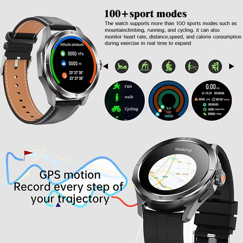 New For Xiaomi S4 Ultra Outdoor Sports Smart Watch Men 1.53 inch AMOLED NFC GPS Compass Heart rate Waterproof BT Call Smartwatch.