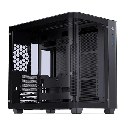JONSBO TK-3 Desktop Chassis Curved Sea View Room Side Transparent ATX E-sports Case Double 360 Water Cooler Type-c Interface