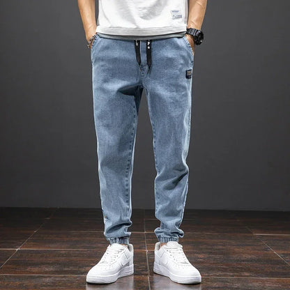 Spring Summer Jeans Men Fashion Tapered Harem Denim Pants Casual Jogger Baggy Jean Trousers Male Plus Size 5XL Streetwear.