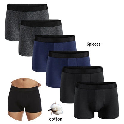 6 stücke Pack Baumwolle Boxer Männer Unterwäsche Männlich Marke Höschen Und Unterhose Für Homme Luxus Set Shorts Box Slips Marke briefs