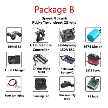 1/8 DHK Hobby 8382 Maximus Monster Truck Buggy Off-road Vehicle RC Electric Remote Control High-speed Racing 4WD RC Car DHK8382