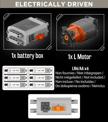 Brick V8 Engine Motorized Simulation Model Electrically Drive Building Blocks Technical Car Parts Creative Toys Gifts Boys Adult.