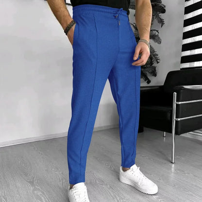 2024 Amazon Summer New Men's European and American Independent Station Drawstring Sports Casual Pants for Men.