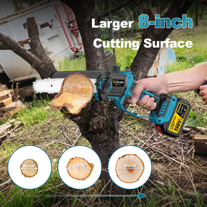 GΣ Bürstenlose Teleskopstange, elektrische Kettensäge, kabellose Hochverschraubungssäge, 2-in-1-Gartenschere für Makita 18 V Akku-Stift