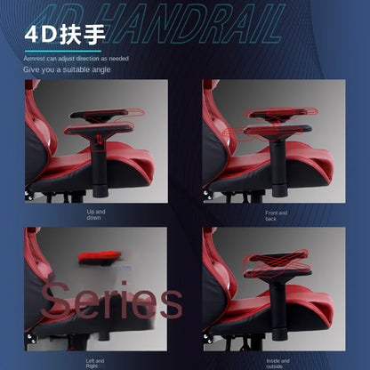 Rosa gaming stuhl für mädchen computer stuhl höhe einstellbar komfortable bürostuhl mit kopfstütze lenden kissen Swivel Stuhl