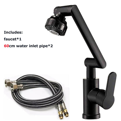 Basin Faucet Hot and Cold Wash Basin Household Bathroom Multi-function Booster Universal Rotating Faucet Kitchen Universal