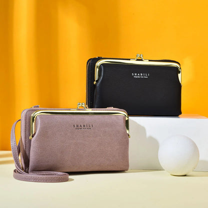 Fashion Women Luxury Leather Single Shoulder Bags Ladies Large Capacity Crossbody Mobile Phone Purse Female Messenger Wallet