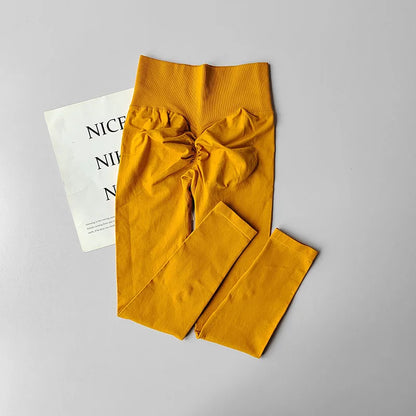 High Waist Belly-tightening Peach Buttocks Fitness Pants Unrestrained Cycling Pilates Skin-friendly High-elastic Yoga Leggings