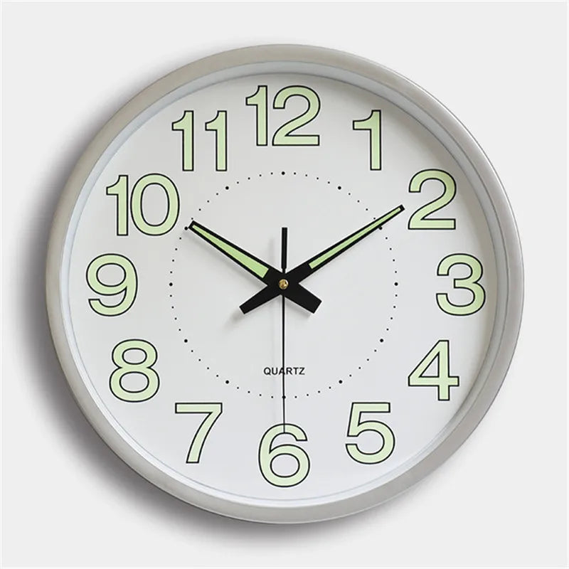30cm Minimalistischen Wanduhr Moderne Design Glowing in the Dark Baby Zimmer Hängen Uhr Uhren Klok Nacht Wohnzimmer wohnkultur