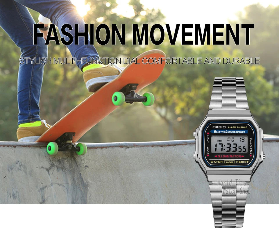 Casio watch silver watch men set brand luxury LED digital Waterproof Quartz men watch Sport military Wrist Watch relogio masculi.