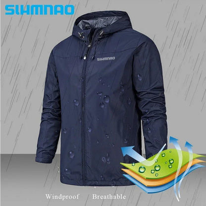 2025 New men's Autumn/Winter Jacket Motorcycle windproof jacket Mountaineering jacket Waterproof fishing raincoat casual coat.