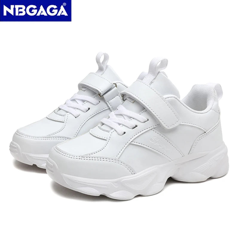 Children's Fashion Sports Shoes Breathable Student Black School Walking Shoes Anti-skid Boys& Girls Casual Running Sneaker.