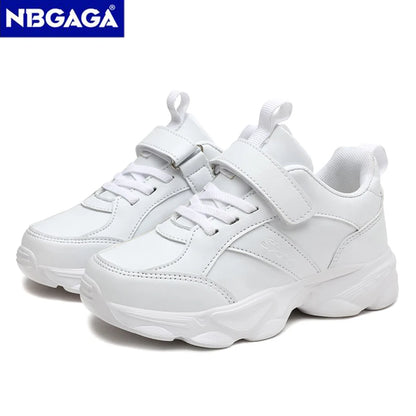 Children's Fashion Sports Shoes Breathable Student Black School Walking Shoes Anti-skid Boys& Girls Casual Running Sneaker.