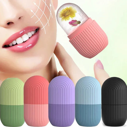 Ice Facial Roller Cube Beauty Lifting Ice Ball Face Massager Contouring Eye Roller Facial Treatment Reduce Acne Skin Care Tool.