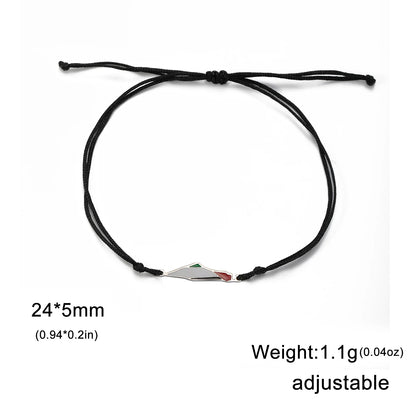 COOLTIME Palestine Map Charm Women Bracelets Stainless Steel Adjustable Double Layer Men Geography Bracelet jewelry Wholesale.