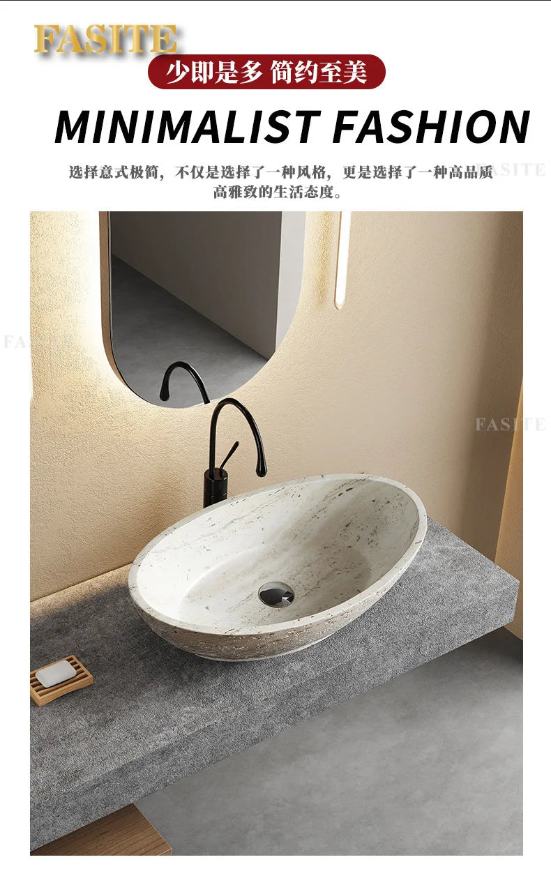 Direkt vom Hersteller integrierter Badezimmer-Haushaltsbalkon-Waschbecken Waschbecken Waschbecken Kunststein-Kunst-Tischwaschbecken