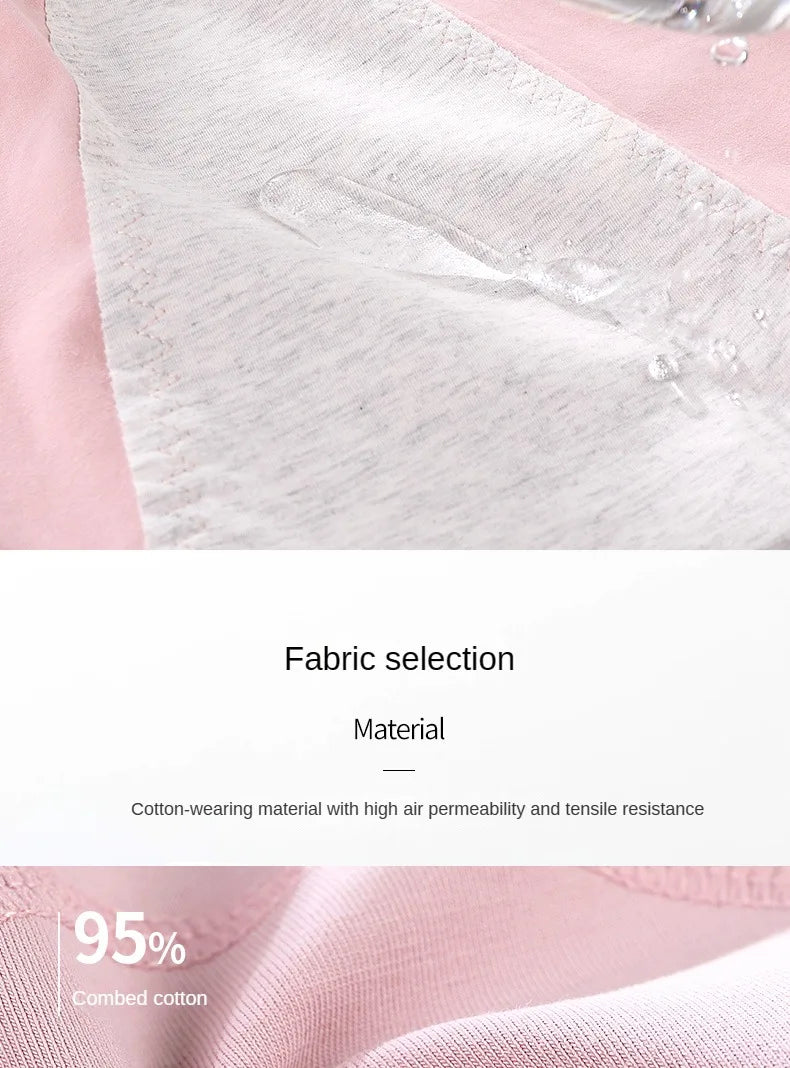 3PCS/set Women's menstrual briefs large flow postpartum water absorption leakproof briefs women's pure cotton menstrual briefs.