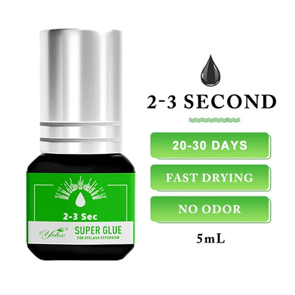Yelix Eyelash Extension Glue 0.5-1 Sec Fast Dry Individual Lashes Glue Sensitive Eye Eyelash Glue Wholesale Customization.
