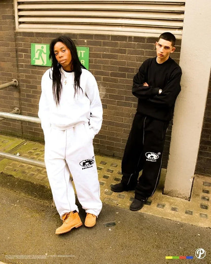 Streetwear PROTECT Mode Brief Stickerei Lose Jogginghose männer Und frauen Y2K Harajuku Hip-Hop Gothic Casual Joker Hosen