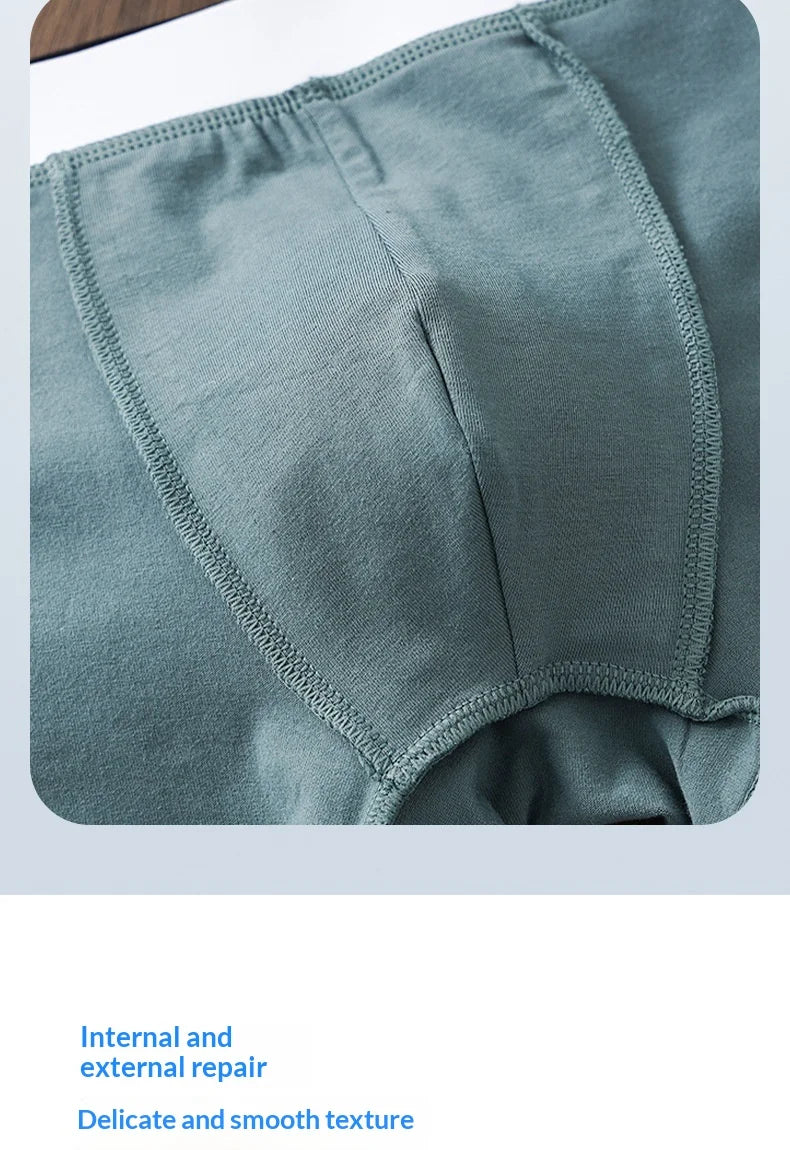 Neuankömmling Herrenunterwäsche, 100 % Baumwolle, antibakteriell, Herren-Boxershorts, atmungsaktiv, bequem, mittelhohe Slips, Herrenunterwäsche