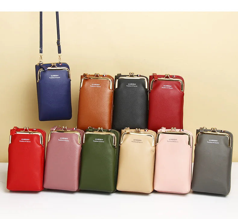 Fashion Ladies Small Crossbody Messenger Bags Women Shoulder Bag Wallet Mini PU Leather Card Holder Female Purse.