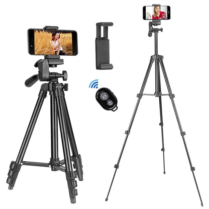 103cm Lightweight Camera Tripod For Mobile Tripod Camera Portable SLR Bluetooth-compatible Desktop Cam Stand Monopod Smartphone.