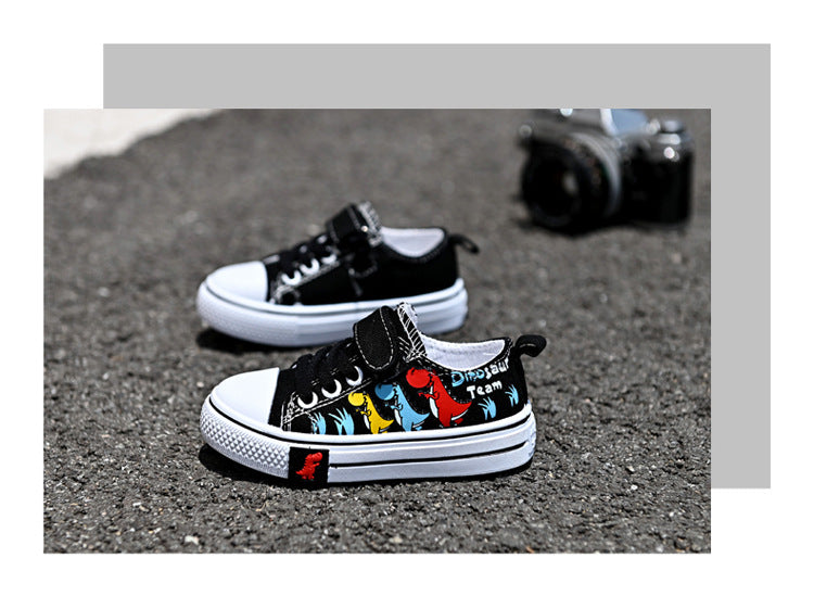 Children Canvas Shoes Boys and Girls Shoes Baby Casual Low Top Shoes Fashion Spring Autumn Breathable Single Shoes zapatos niña.