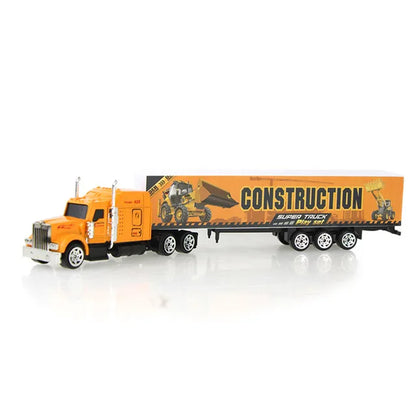 1 Pcs Sliding Alloy Truck Model Diecast Car Toy Container Oil Truck Tank Multi-color Vehicles Toys Birthday Gift for Children.