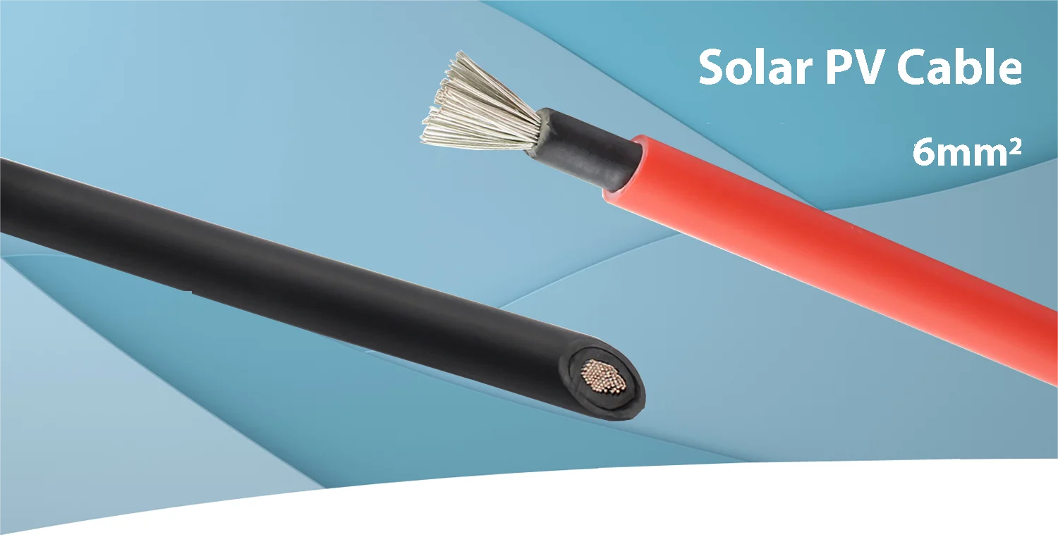10AWG 30M 50M 100M 6MM 4MM Solar Cable Black or Red PV Cable High Copper.