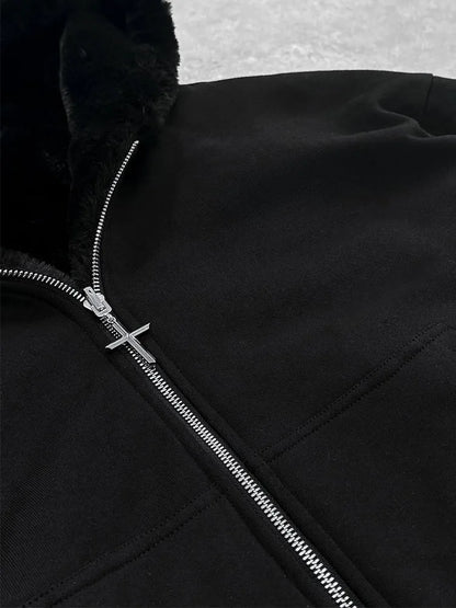 Europe, America, autumn and winter, the new hoodie with leopard print on both sides is fashionable and personalized..