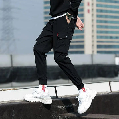 2025 Spring Autumn New Outdoor Casual Pants Men's Wear Resistant Loose Straight Tube Multi Pocket Work Pants Male Trousers.