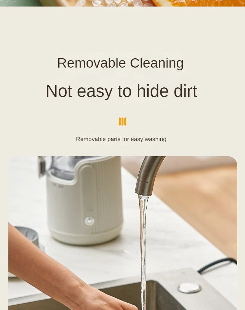 Rechargeable Electric Citrus Juicer Orange Juice Machine Extra Large Caliber Residue Separation