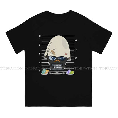 Criminal Man's TShirt Calimero Cartoon Animation O Neck Short Sleeve 100% Cotton T Shirt Funny Top Quality Birthday Gifts.