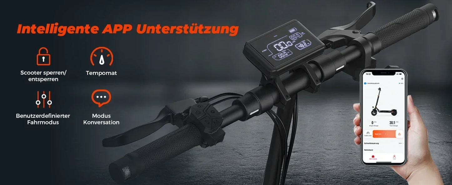 isinwheel T4 （ABE）Adult Electric Scooter 1000W Motor 48V12.5Ah Battery Electric Scooter 10" Off-Road  Tire  Electric Scooter.