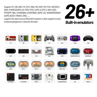 Trimui Smart Pro Handheld Game Console 4.96''IPS Screen Linux System Joystick RGB Lighting Smartpro Retro Video Game Player Gift.